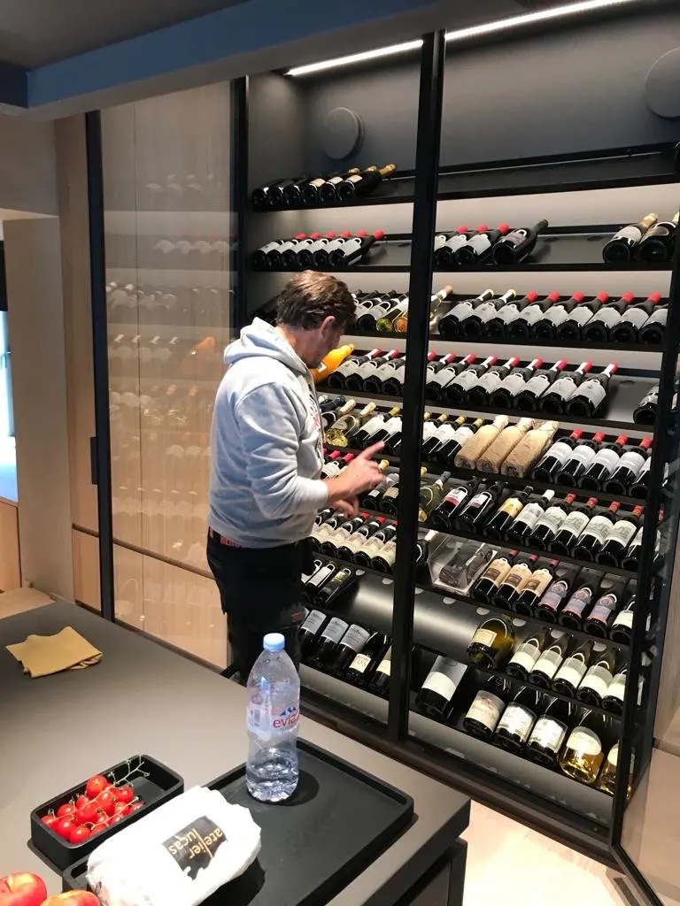 Cave à vin réalisée à Lasne